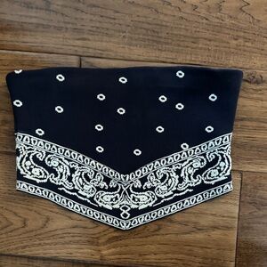 STAUD Navy and White Bandana